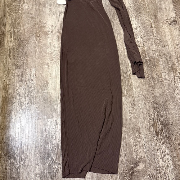 NEW Aya Muse Cedar Maxi Dress in Dark Brown Cutout Gown XS XSmall